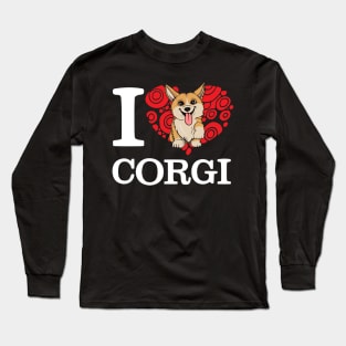 I Love Corgi T-shirt Long Sleeve T-Shirt